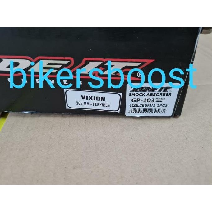 Jual Shock RIde It GP Series 103 FLEX Vixioin NVL R15 265 mm tabung Red ...