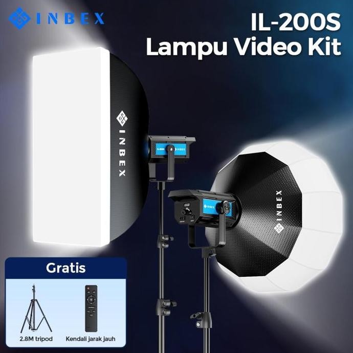 Jual Tersedia INBEX Lighting IL-200S LED COB Lampu Softbox Daylight CRI ...