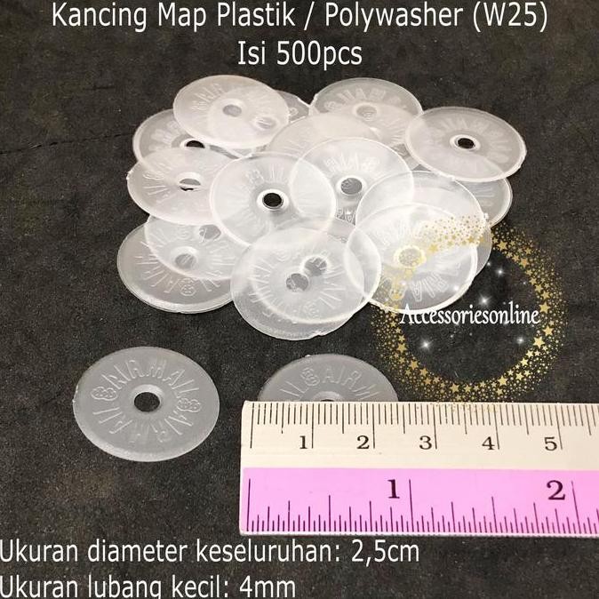 Jual W25 bening / Kancing map / Polywasher isi 500pcs murah | Shopee ...