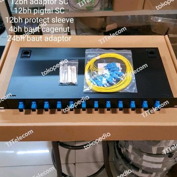 Jual Otb Rack Fiber Optik 12 Core / Odf Rack 12 Core Sc Upc ( Hitam ...