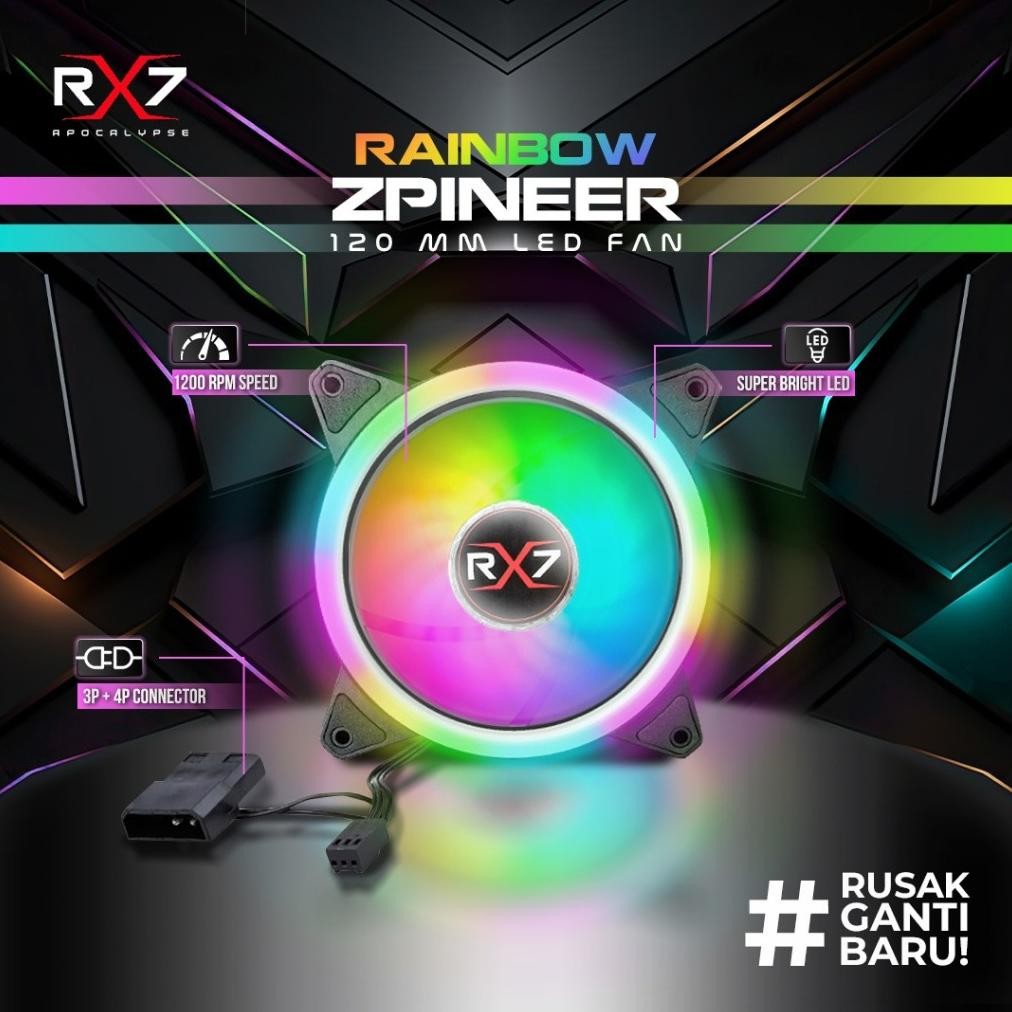 Jual FAN RGB RX7 12CM / FAN CHASING RGB / FAN CASING 12CM | Shopee ...