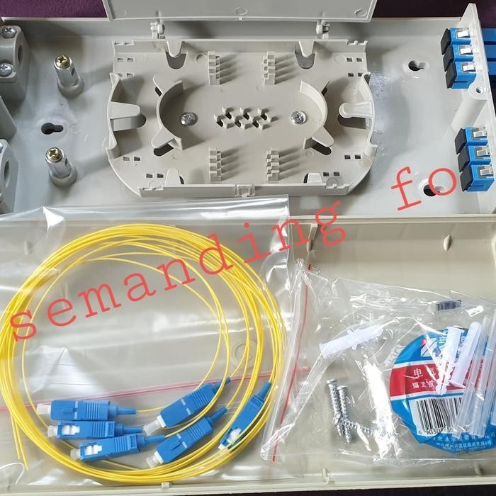 Jual Optical Termination Box Otb Rack Wall 6 Core Sc Lengkap Fiber ...