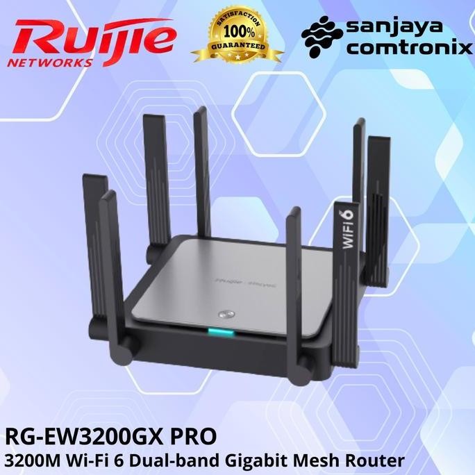 Jual Ruijie Rg-Ew3200Gx Pro 3200M Wi-Fi 6 Dual-Band Gigabit Mesh Router ...