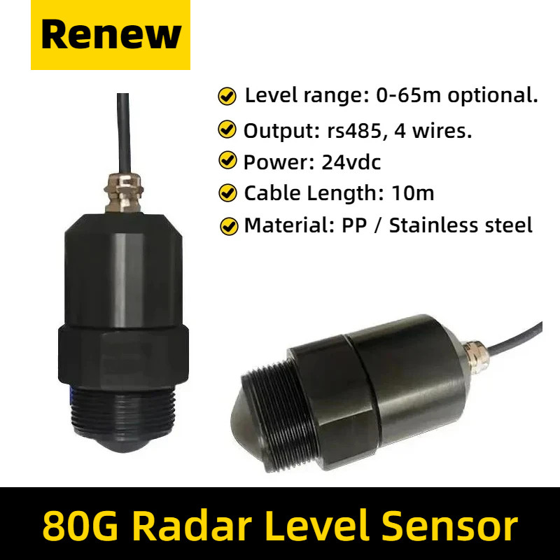 Jual RS485 Radar level Sensor Probe 0-65M Stainless steel explosion ...