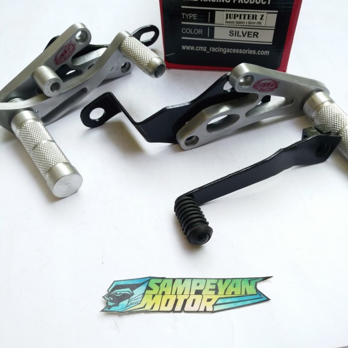 Jual Footstep Underbone Yamaha Jupiter Z Gmz Racing Silver Barang ...