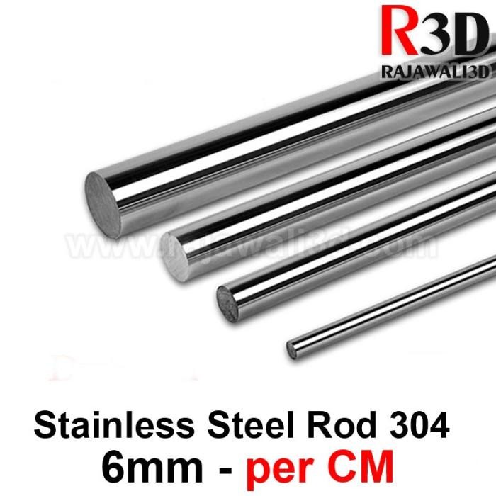 Jual Smooth Rod Stainless Steel 304 6mm per CM Linear Shaft Rail ...
