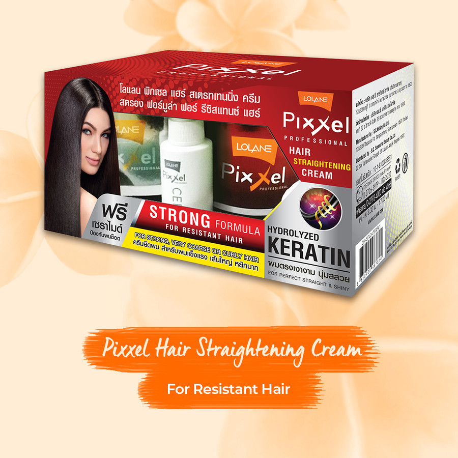Jual LOLANE Pixxel Hair Straightening Cream Strong Formula Set 110g ...