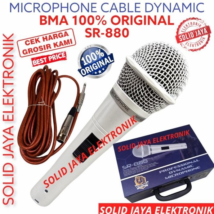 Jual MICROPHONE MIC BMA SR880 PROFESIONAL DINAMIC MIK SR-880 KARAOKE ...