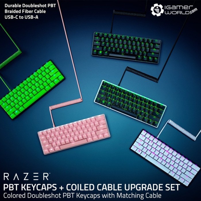 Jual Razer Pbt Keycaps + Coiled Cable Upgrade Set For Mechanical ...