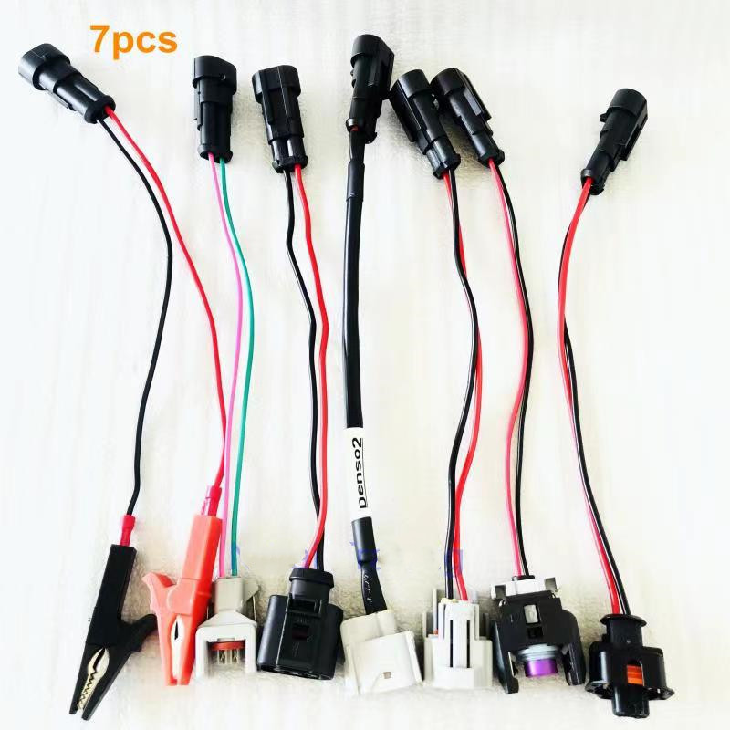 Jual WEASH 7pcs Common Rail Injector Tester Cables for Bosch Denso ...