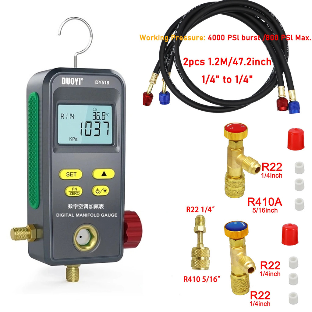 Jual PUJASERRAZ R134A R32 R410A Refrigeration Digital Manifold Gauge ...