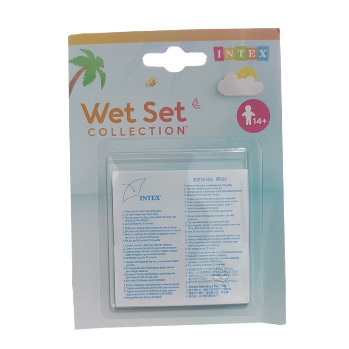 Jual intex 59631 lem repair kit penambal tambal kasur kolam sofa angin ...