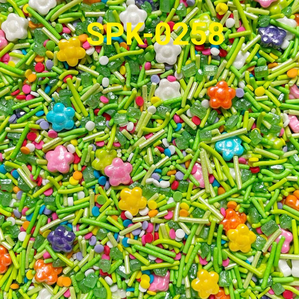 Jual SPK-0258 Sprinkles sprinkle springkel 1kg bunga rumput confetti ...