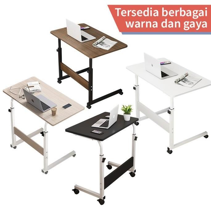 Jual CO COD Meja Laptop Portable Table Bed Side Table Meja Belajar Roda ...