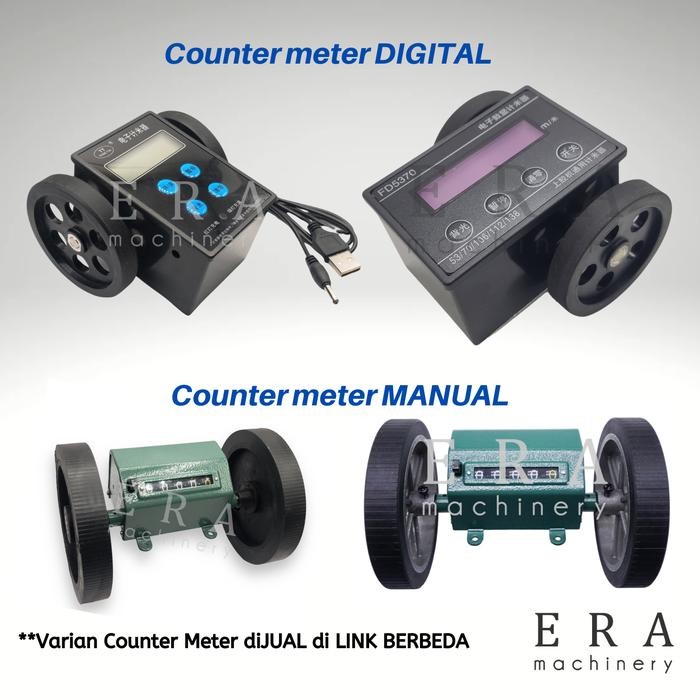 Jual 7 Digit Counter Meter Digital Roda Karet Roller Meteran Kain Mesin ...