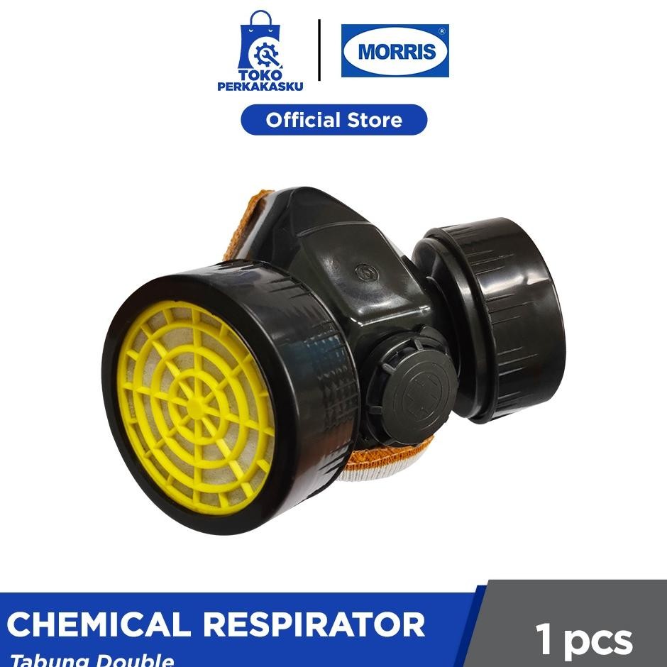 Jual Morri Checal Repiratormaer Anti Debu Checal Tabung Double | Shopee ...