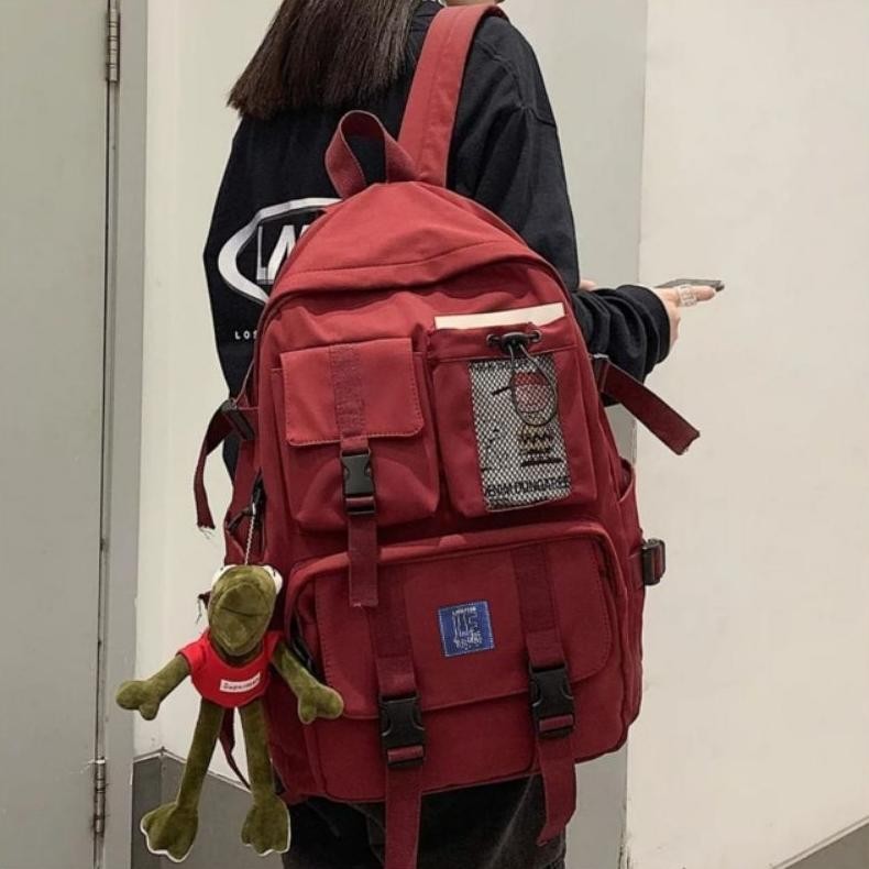 Jual CR - Tas Ransel Sekolah Tas Punggung Backpack Ransel Wanita Pria ...