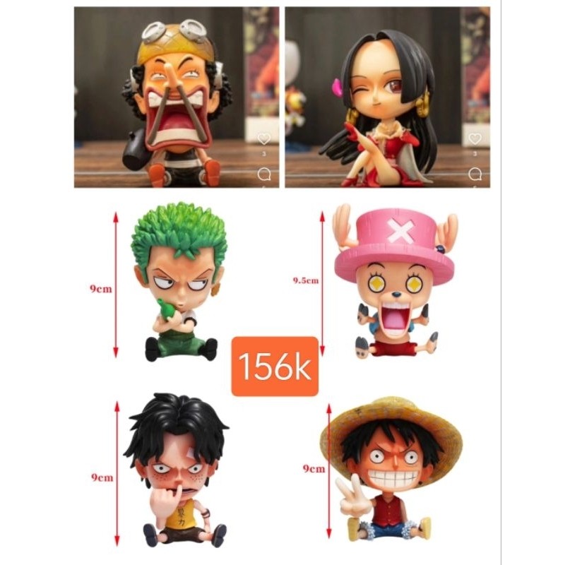 Jual ONE PIECE CHIBI SITTING 6 PCS FIGURE | Shopee Indonesia