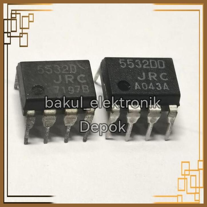 thumbnail image 2 of 10x NJM5532DD DUAL OPERATIONAL AMPLIFIER IC - DIP-8 Package (JRC5532DD, 5532DD) 2 of 6