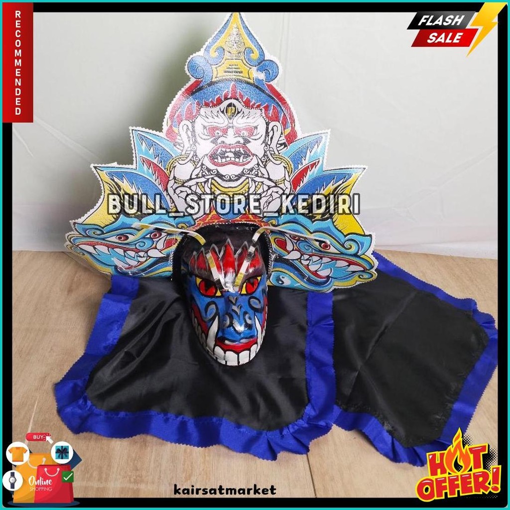 Jual Barongan Anak Caplokan Spon Devil Buto Biru Ukuran Tanggung Free ...