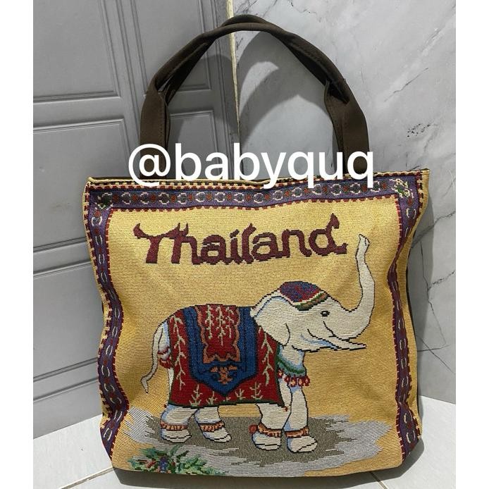 Jual Totebag Anva Jumbo Totebag Etni Thailand Oleh Oleh Bango Ta ...