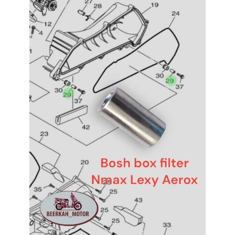 Jual Bosh Box Filter Motor Nmax Aerox Lexy 1pcs | Shopee Indonesia