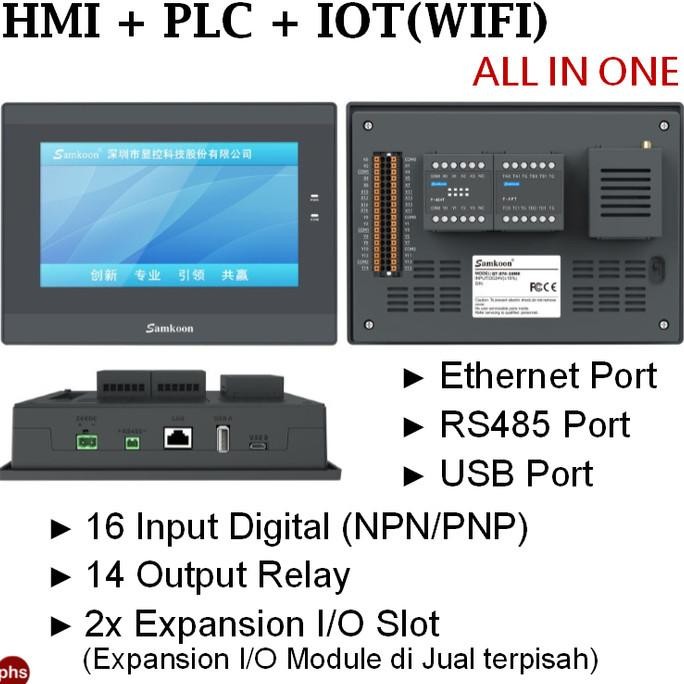 Jual Samkoon Integrated HMI+PLC All in One | Shopee Indonesia