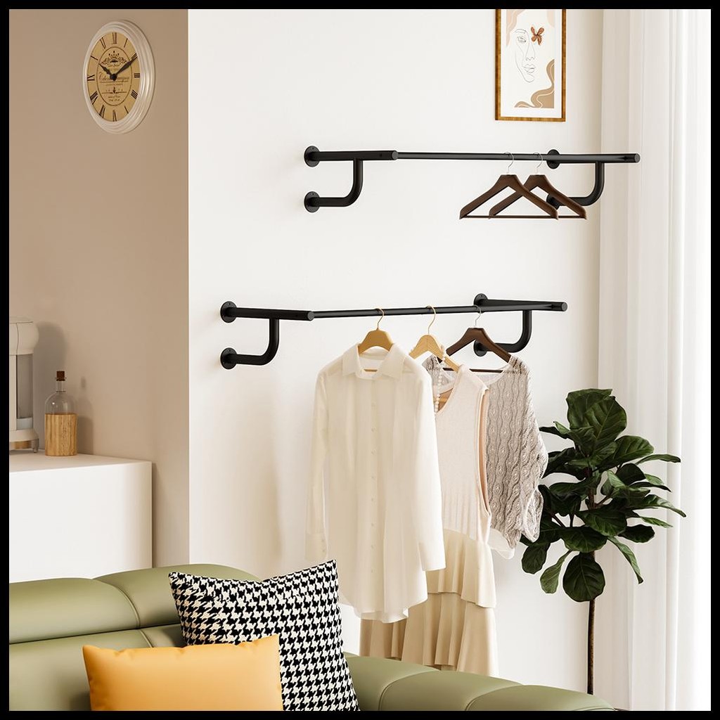 Jual RAK GANTUNG DINDING BAJU GANTUNGAN BAJU AESTHETIC TEMPAT GANTUNGAN ...