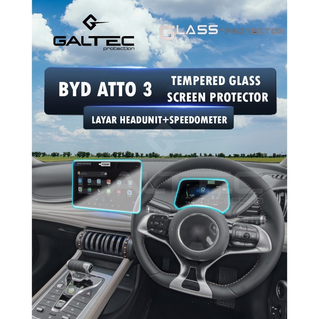 Jual [FULLSET] Galtec Protection BYD Atto 3 Tempered Glass Screen ...