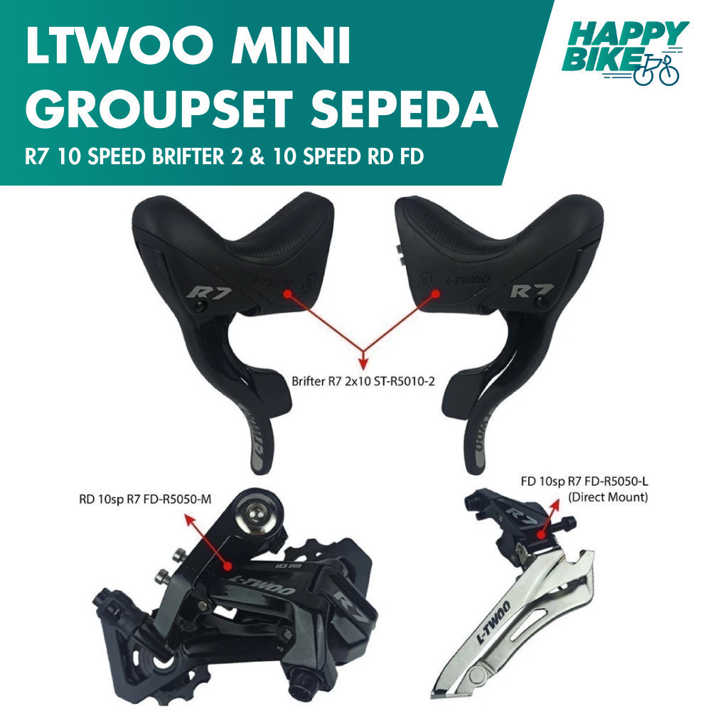 Jual Happy Bike Mini Groupset Sepeda Roadbike /Sepeda Minivelo LTWOO R7 ...