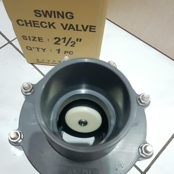 Jual Swing Check valve PVC KDJ 2 1/2 inch 2.5