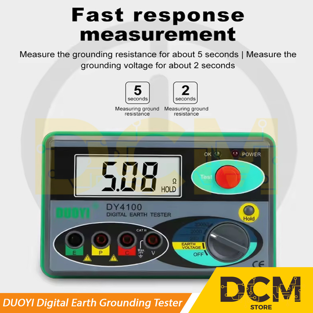 Jual DUOYI Digital Earth Grounding Tester DY4100 Ground Resistance ...