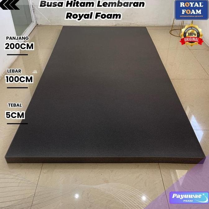 Jual BUSA HITAM LEMBARAN 200x100x5cm ASLI MERK ROYAL FOAM UNTUK KASUR ...