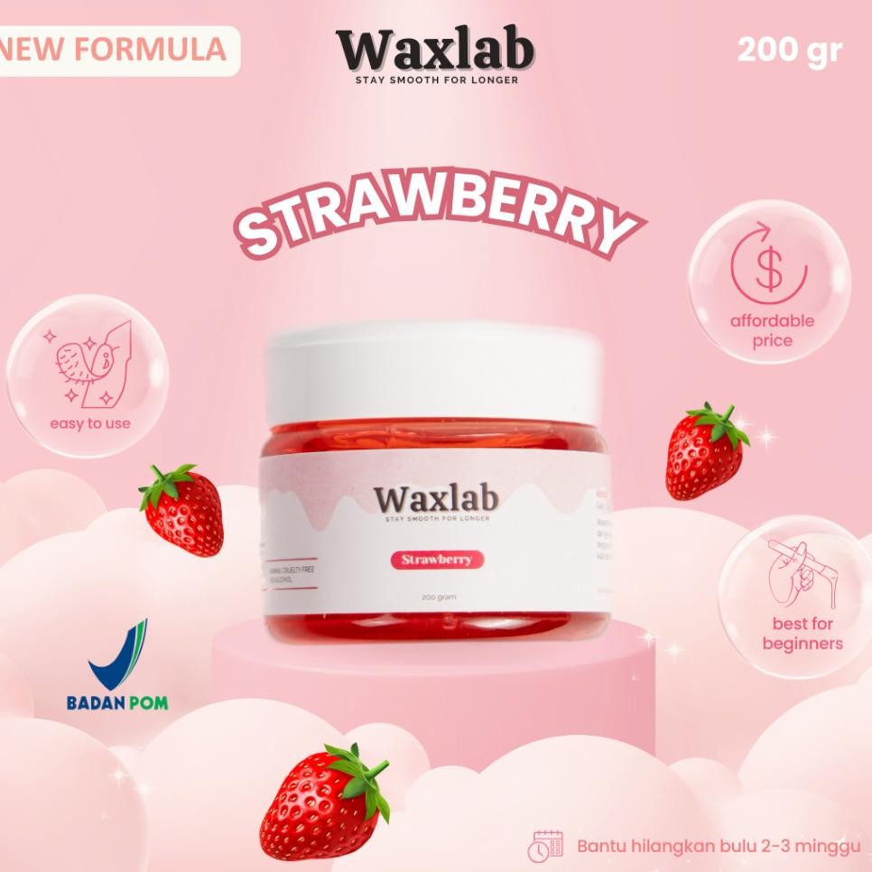 Jual Waxlab Sugar Wax Strawberry Kit 200G Efektif Aman | Shopee Indonesia