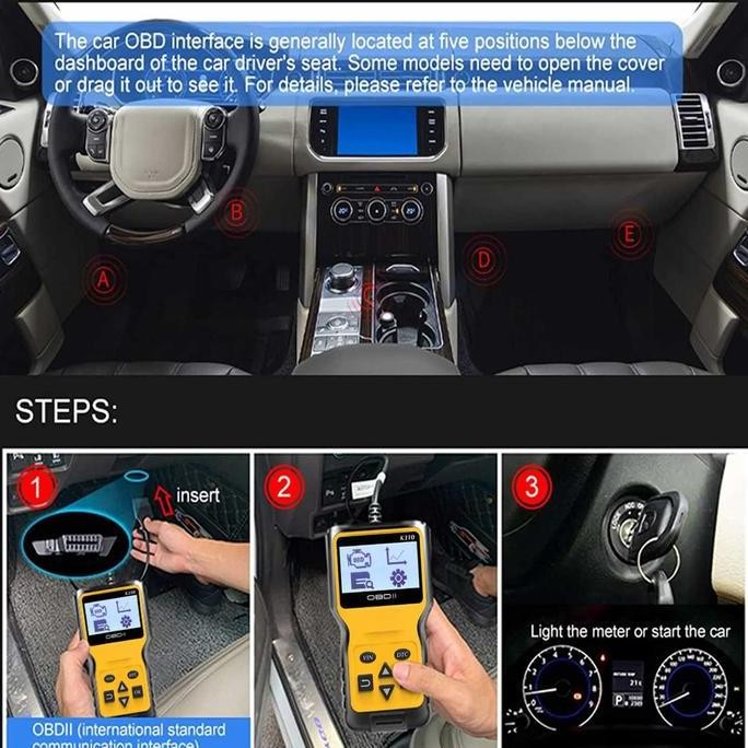 Jual [COD] Alat Tes Deteksi Kerusakan Mesin OBD2 Pembaca Kode ...
