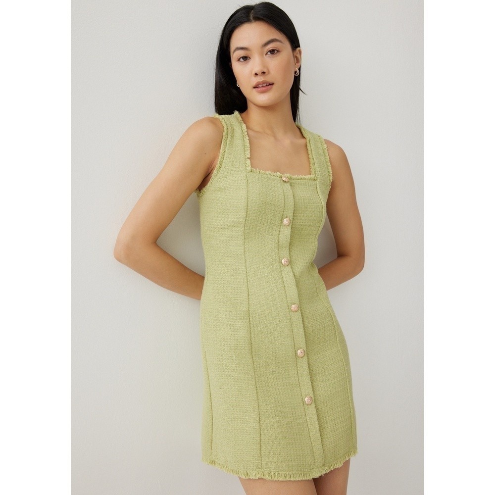 Jual Love, Bonito - Dress Wanita - Letty Tweed Shift Mini Dress - Apple  Green | Shopee Indonesia