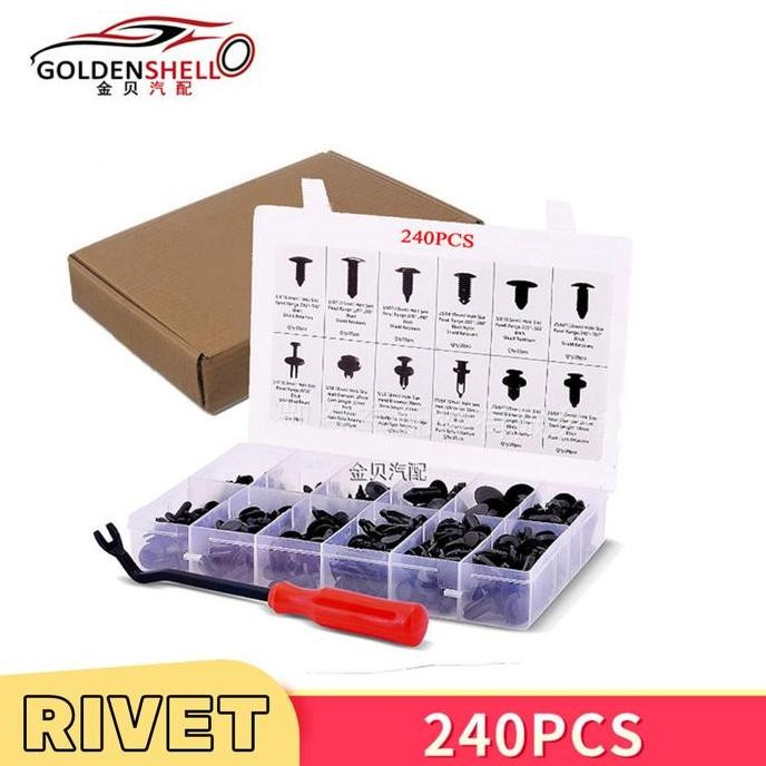 Jual Set Baut Rivet Mobil Universal Baud Ripet Plastik | Shopee Indonesia
