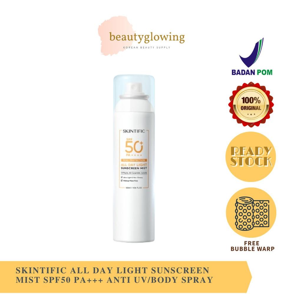 Jual Ht-12 Skintific All Day Light Sunscreen Mist Spf50 Pa+++ Botol ...