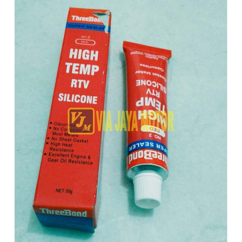 Jual Lem Gasket Paking Packing No 2 Red Merah High Temp Rtv Threebond ...