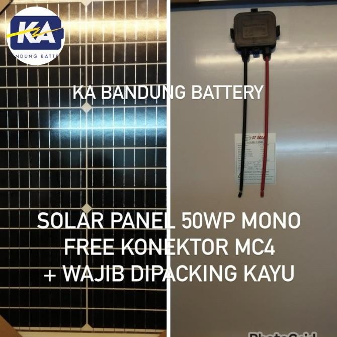 Jual solar panel cell module surya pv stc st solar stec 50wp 50 wp mono ...