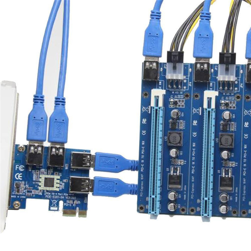 Jual LAGI BERJUANG Hot PCI Express Riser Card PCI-E 1x to 16x 1 to 4 ...