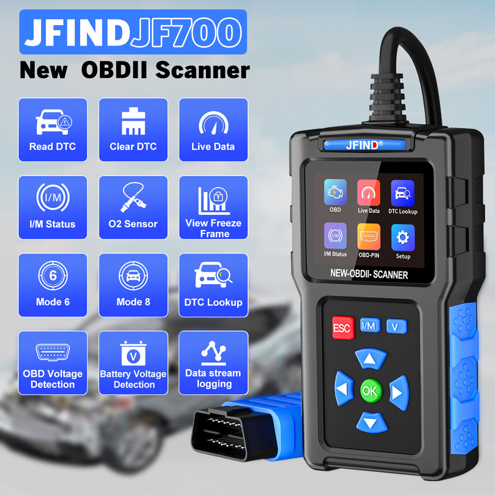 Jual SALE JFIND JF700 OBD2 Car Scanner Diagnostic Tool OBD Pin Voltage ...