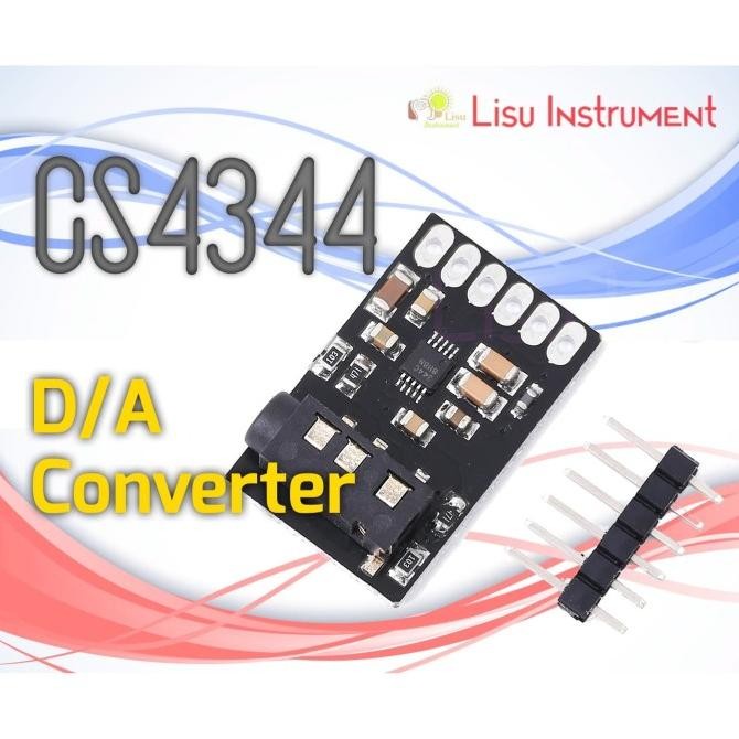 Jual Diskon CS4344 Audio DAC Module with Linear Analog Low-pass Filter ...