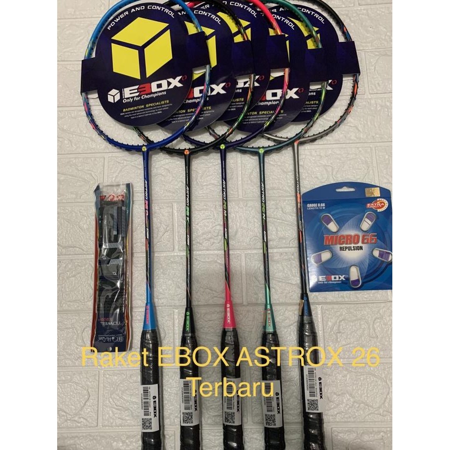 Jual NEW Raket Badminton EBOX ASTRO 26 krypton Lithium Magma Neon ...