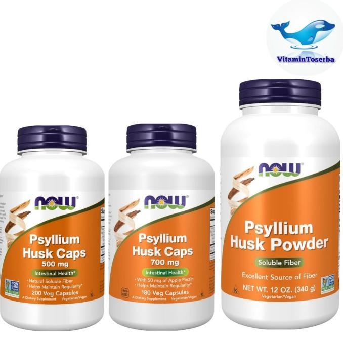 Jual Baru Now Foods Psyllium Husk Powder Soluble Fiber 12 oz (340 g ...