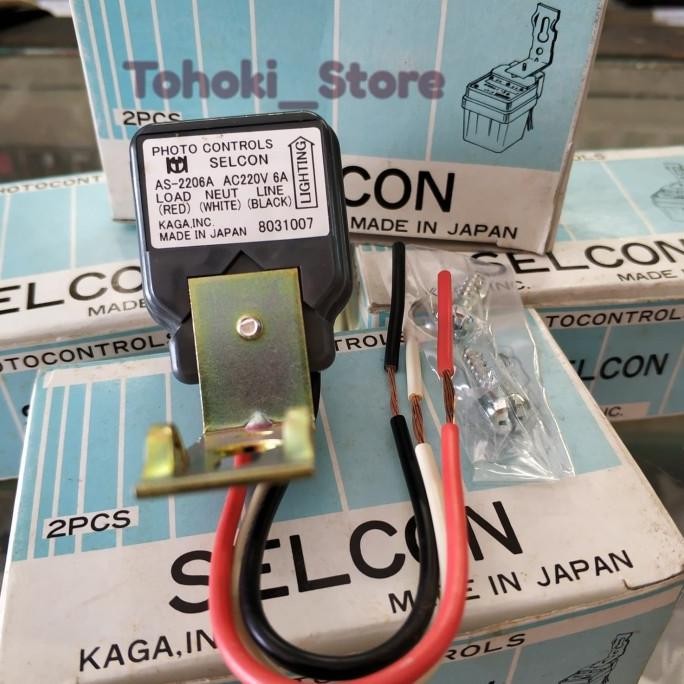 Jual BEBAS ONGKIR - photocell/photo switch Selcon 6A(Ampere) Ori Japan ...