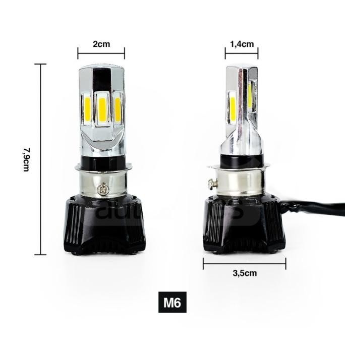 Jual LAMPU LED 6 SISI LUMINOS LED M6 ECO 9 UNIVERSAL SEMUA MOTOR ...