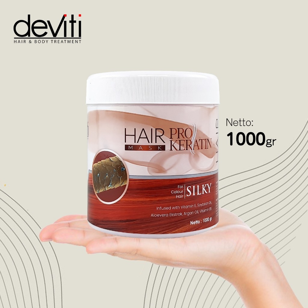 Jual deviti Hair Mask Pro Keratin 1000 Gram Masker Rambut Hair ...