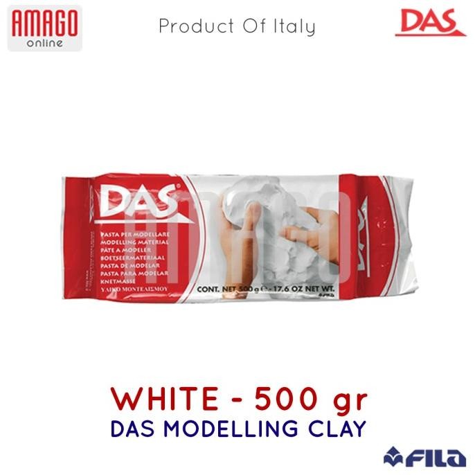 Jual Paket DAS - 1 DAS Modelling Clay 500 gr Putih + 8 buah Pottery ...