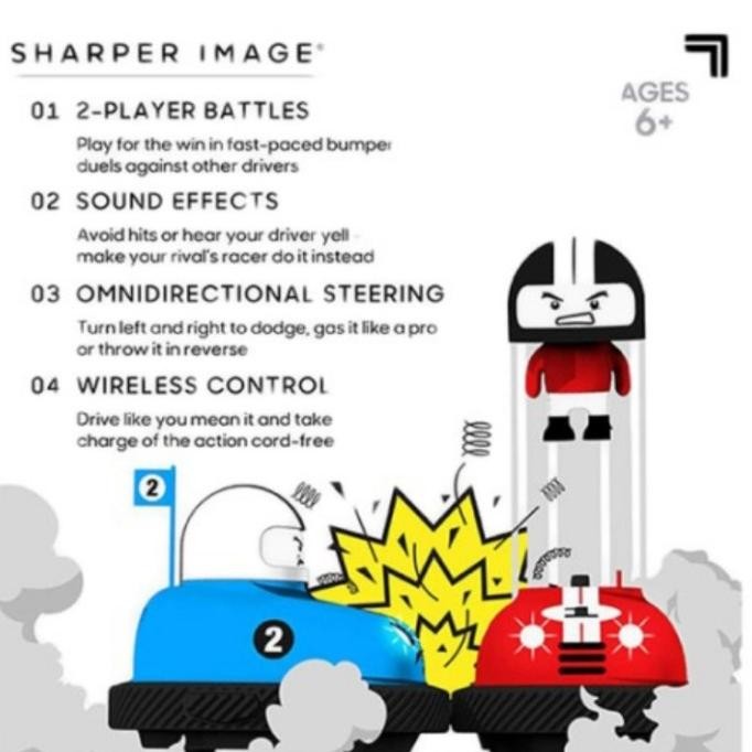 Jual Sharper Image Bumper Rivals Remote Control Ejecting Bumper Cars RC ...